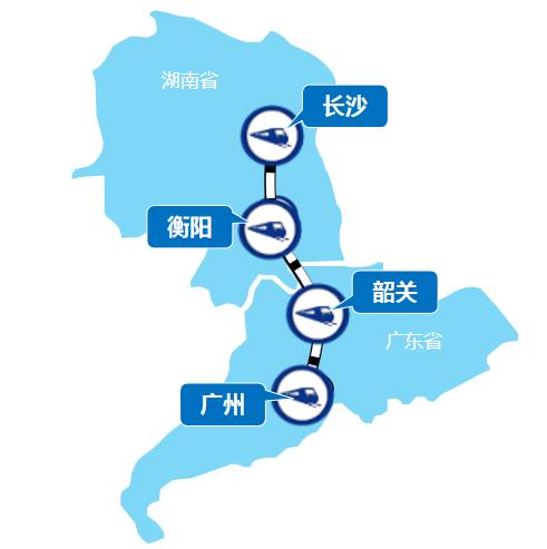 廣州—長(zhǎng)沙線(xiàn)高鐵列車(chē)廣告